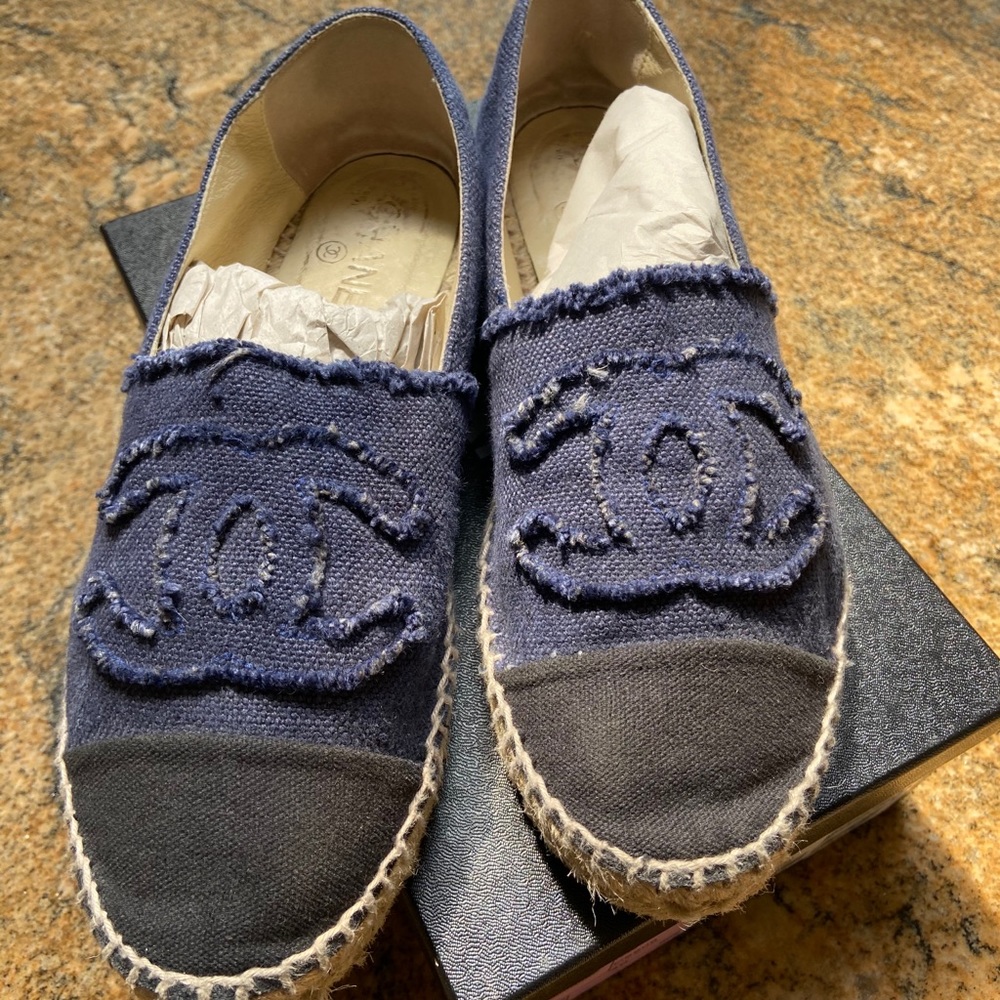CHANEL Canvas Espadrilles